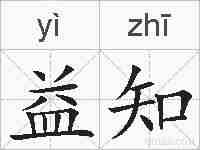 益知的拼音