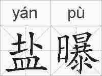 盐曝的拼音