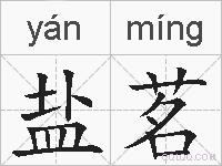 盐茗的拼音