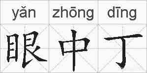 眼中丁的拼音