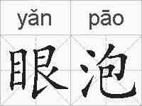 眼泡的拼音