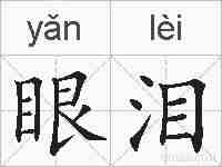 眼泪的拼音