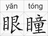 眼瞳的拼音