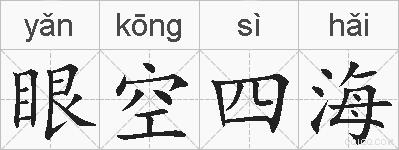 眼空四海的拼音