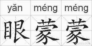 眼蒙蒙的拼音