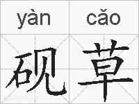 砚草的拼音