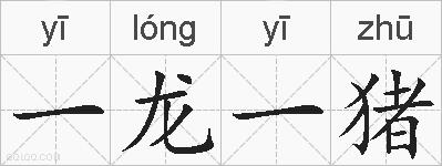 一龙一猪的拼音