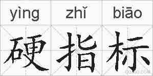 硬指标的拼音
