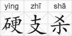 硬支杀的拼音