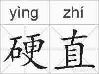 硬直的拼音