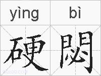 硬閟的拼音