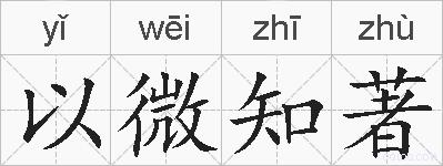 以微知著的拼音