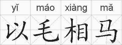 以毛相马的拼音