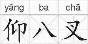仰八叉的拼音