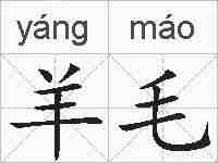 羊毛的拼音