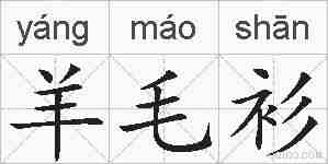 羊毛衫的拼音
