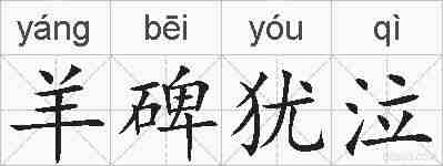 羊碑犹泣的拼音