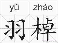 羽棹的拼音