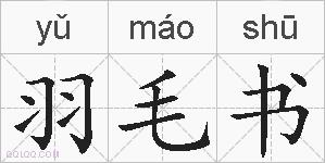 羽毛书的拼音