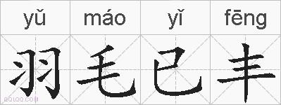 羽毛已丰的拼音