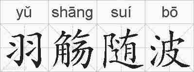 羽觞随波的拼音