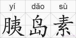 胰岛素的拼音