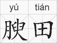 腴田的拼音