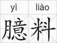 臆料的拼音