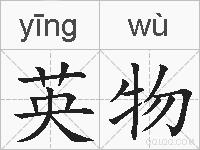 英物的拼音