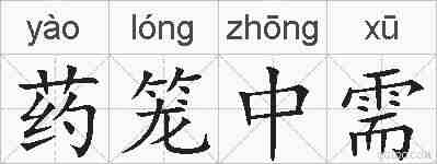 药笼中需的拼音