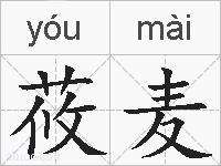 莜麦的拼音