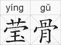 莹骨的拼音