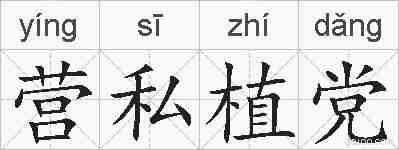 营私植党的拼音