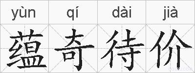 蕴奇待价的拼音