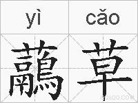 虉草的拼音
