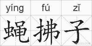 蝇拂子的拼音