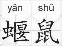蝘鼠的拼音