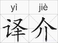 译介的拼音