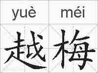 越梅的拼音