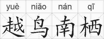 越鸟南栖的拼音