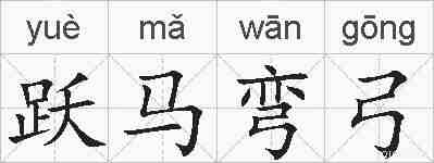跃马弯弓的拼音