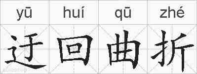 迂回曲折的拼音