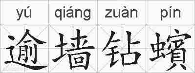 逾墙钻蠙的拼音