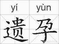 遗孕的拼音