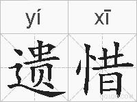 遗惜的拼音