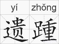 遗踵的拼音