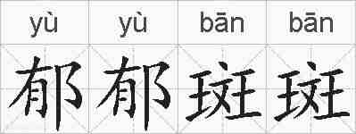 郁郁斑斑的拼音