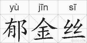 郁金丝的拼音