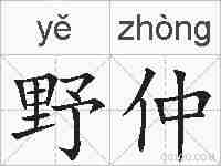 野仲的拼音