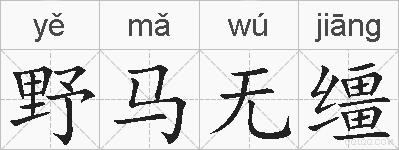野马无缰的拼音